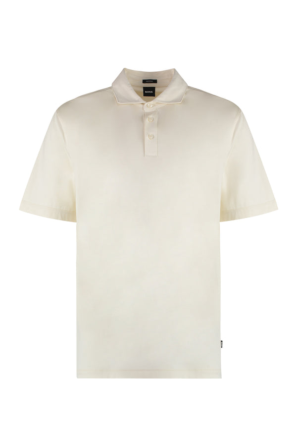 Blend cotton polo shirt-0